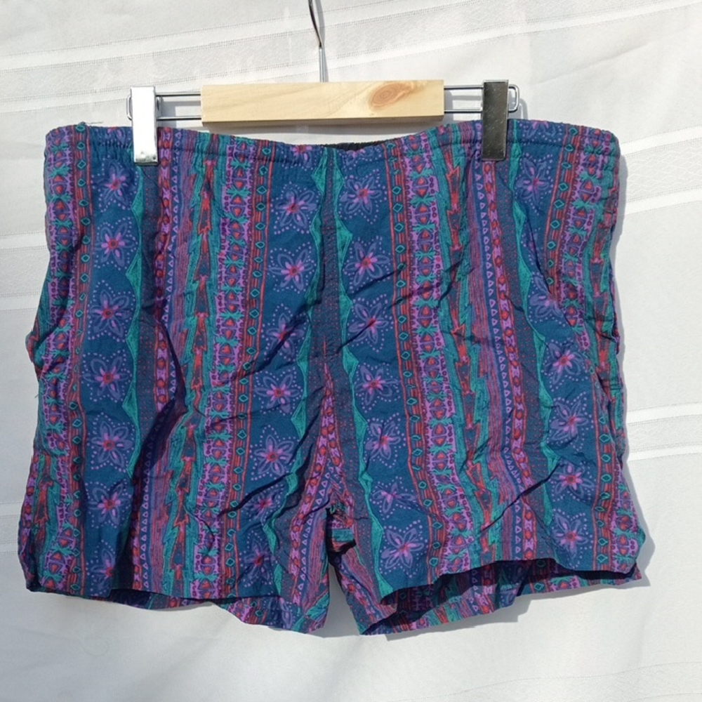 Vintage Retro 80's Men's Swim Trunks by R&R Sport Size 34